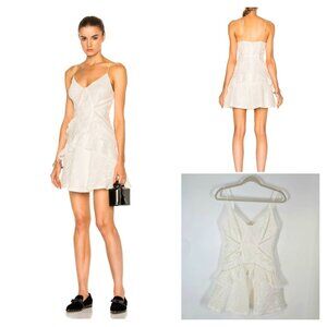 Self-Portrait White Jacquard Mini Dress Women's Size Women's Size US 4 NEW